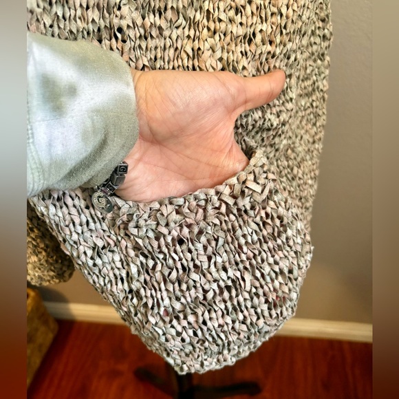 LANA GROSSA Yarn Handmade Thread Textured Knit Vest - Picture 4 of 7